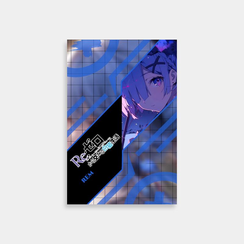 Rem Re:Zero Skateboard Anime Poster