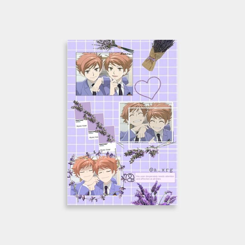 Hikaru Hitachiin Ouran Host Club Lavender Scene Anime Art