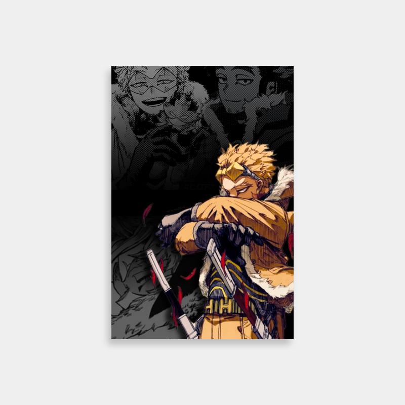 Hawks My Hero Academia Poster - Dual Swords Anime Character Art