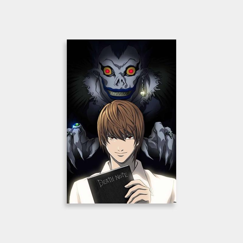 Ryuk Death Note Anime Character Poster - Demonic Red Eyes Art