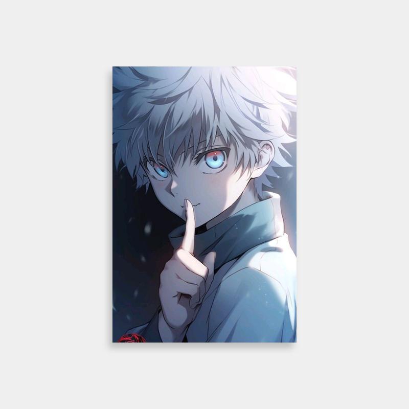 Killua Zoldyck Pointing Poster - Hunter x Hunter Anime Wall Art