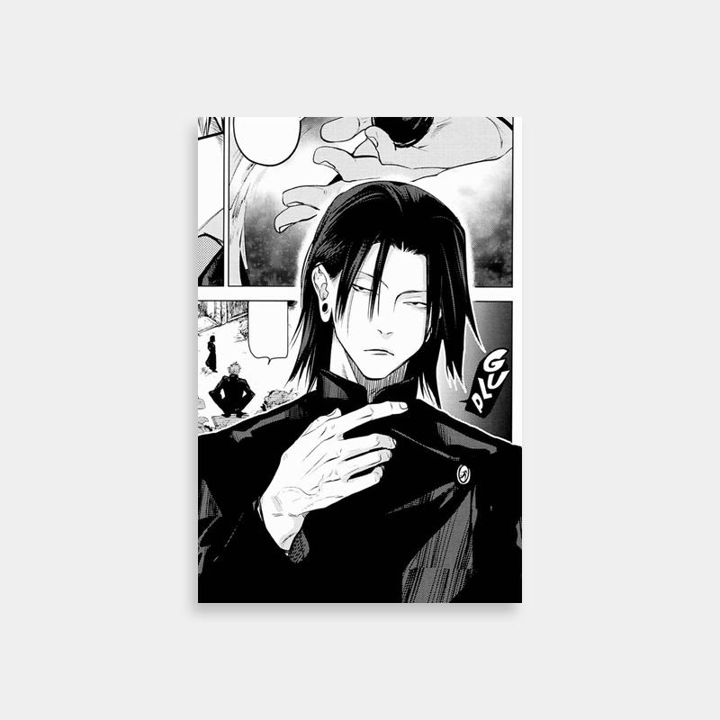 Suguru Geto Holding Jacket - Jujutsu Kaisen Wall Art