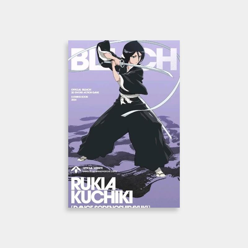 Rukia Kuchiki Bleach Anime Poster - Stylish Art