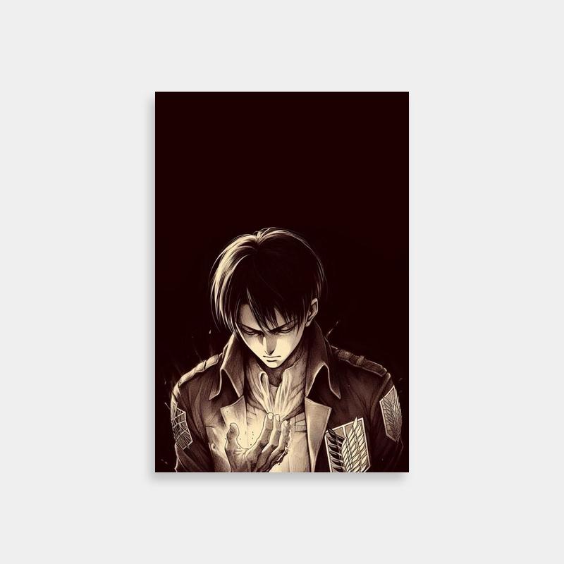 Kenny Ackerman Attack on Titan Thoughtful Pose Poster