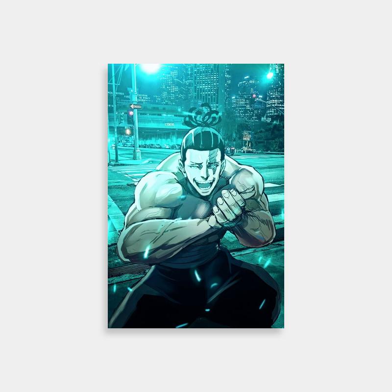 Aoi Todo Jujutsu Kaisen Poster - Powerful Anime Action Scene