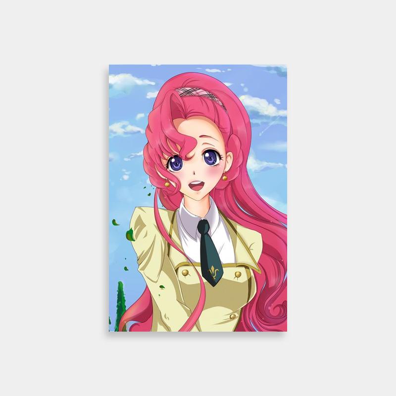 Euphemia li Britannia Code Geass Poster - Pink-Haired Anime Print