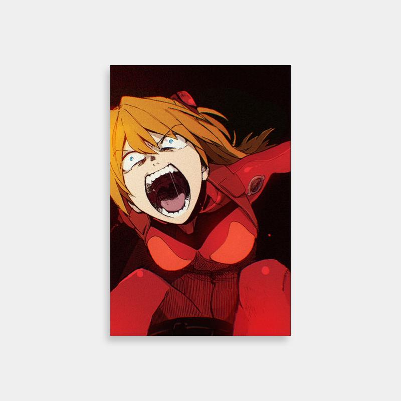 Asuka Langley Soryu Neon Genesis Evangelion Character Poster - Anime Decor