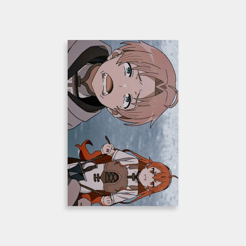 Rudeus Greyrat and Companion Mushoku Tensei Anime Poster