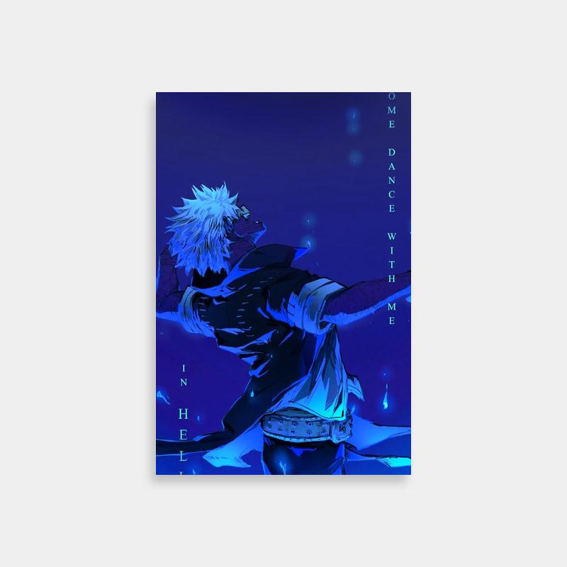 Dabi My Hero Academia Water Poster - Villain Character Art
