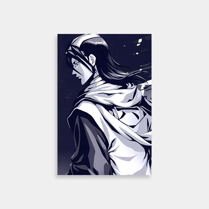 Byakuya Kuchiki Bleach Poster - Long-Haired Man in Cape