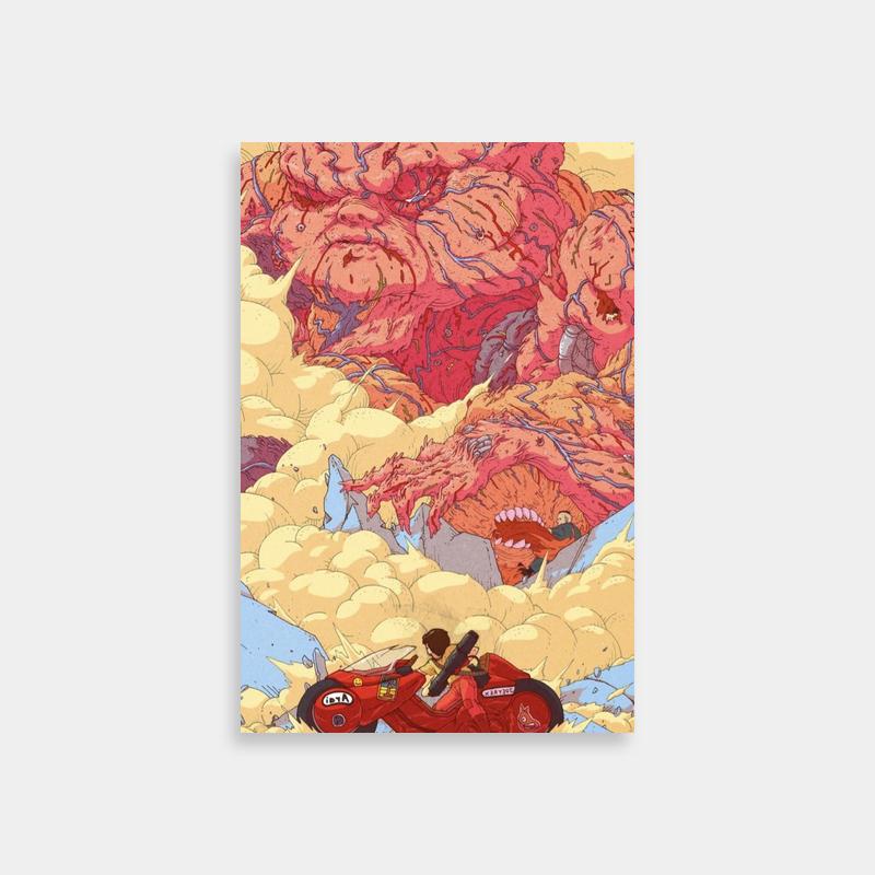 Akira Motorcycle Ride Poster - Tetsuo Action Art