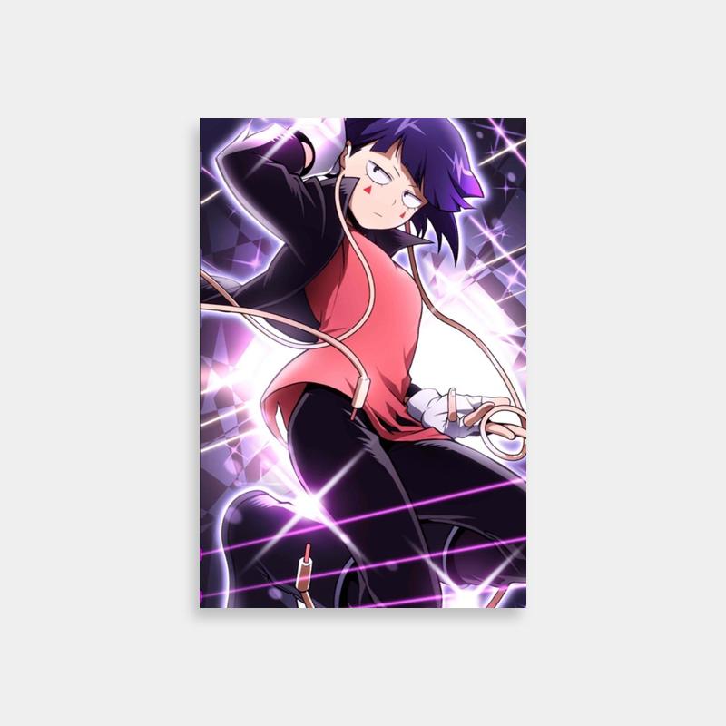 Kyoka Jiro My Hero Academia Poster - Purple-Haired Anime Character in Black Pants