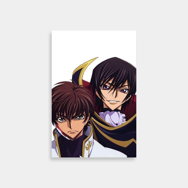 Suzaku Kururugi Code Geass Poster - Two Anime Characters Together