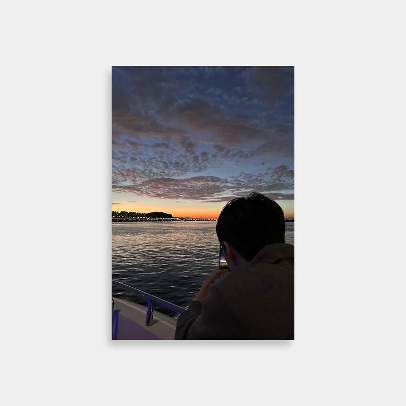 Markl Howl's Moving Castle Sunset Boat Poster - Anime Scenic Art