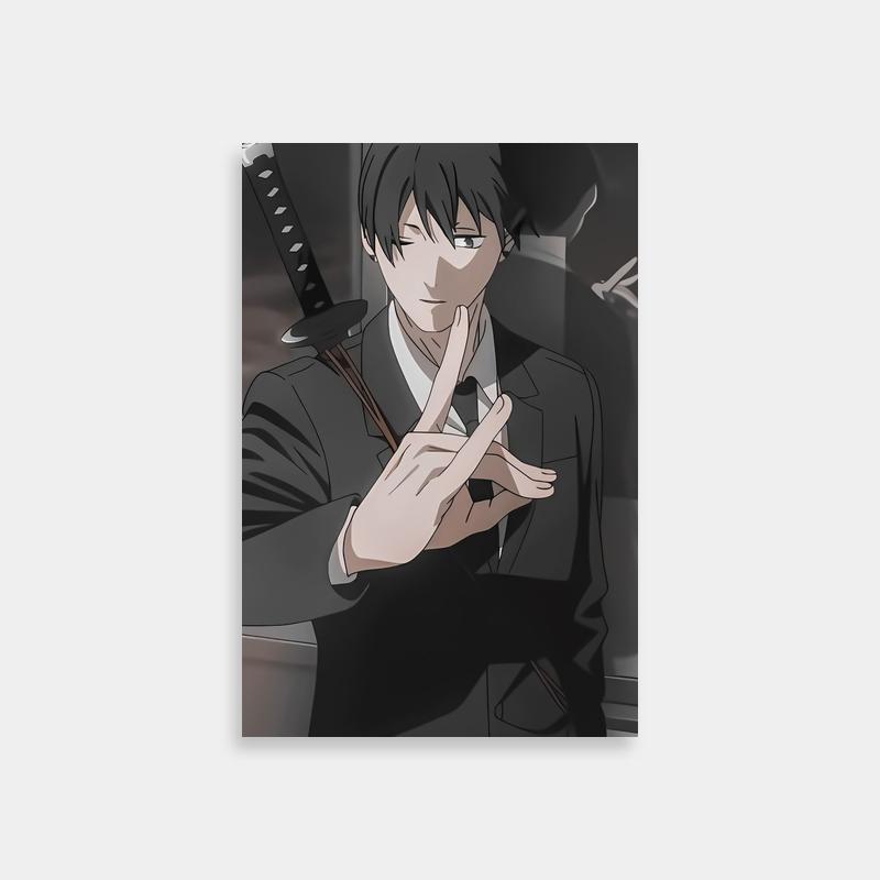 Aki Hayakawa in Suit - Chainsaw Man Elegant Character Poster