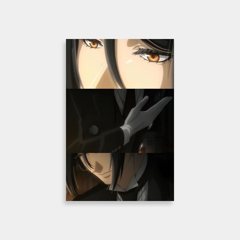 Sebastian Michaelis Black Butler Poster - Brown Eyes & Black Hair Anime Art