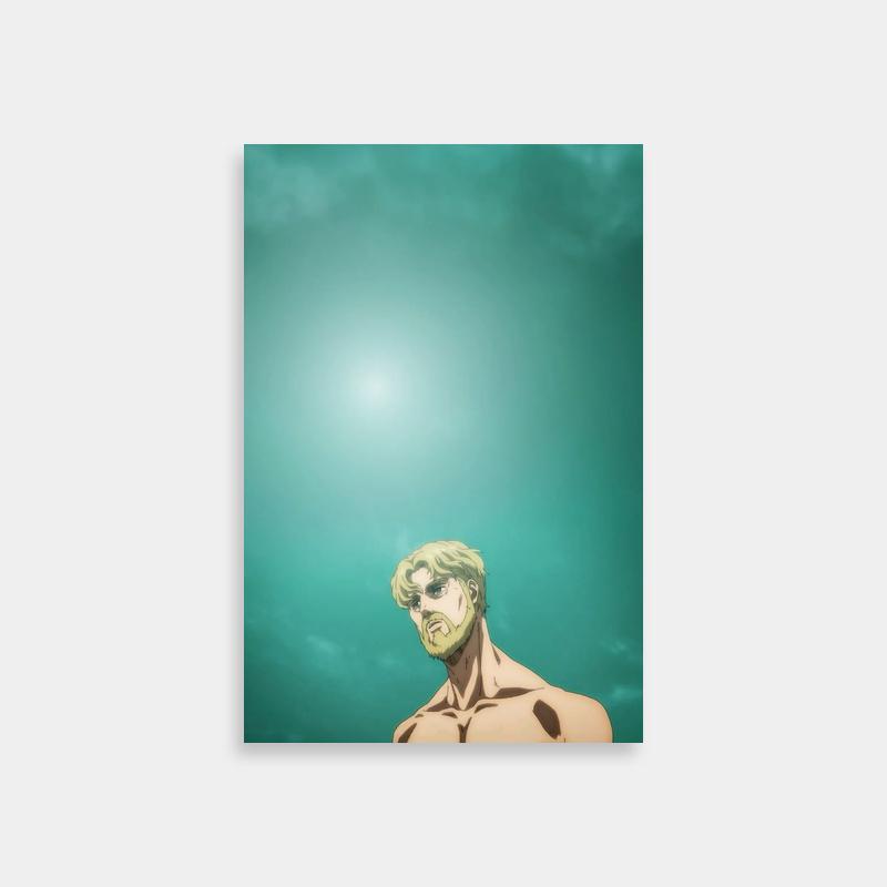 Zeke Yeager Attack on Titan Art - Green Hair Anime Character