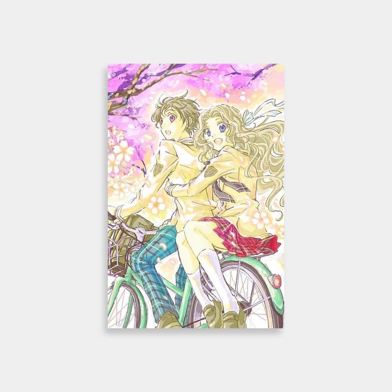 Rolo Lamperouge Code Geass Wall Art - Cherry Blossom Bike Ride