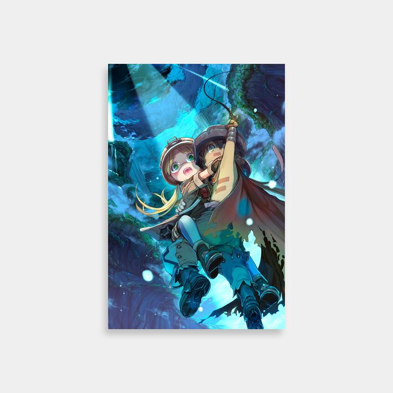 Riko Made in Abyss Flying Anime Poster - Dynamic Character Art