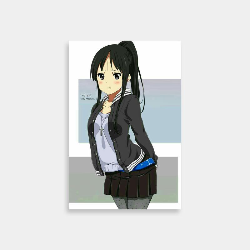 Mio Akiyama K-ON! Anime Poster - Iconic Character Art