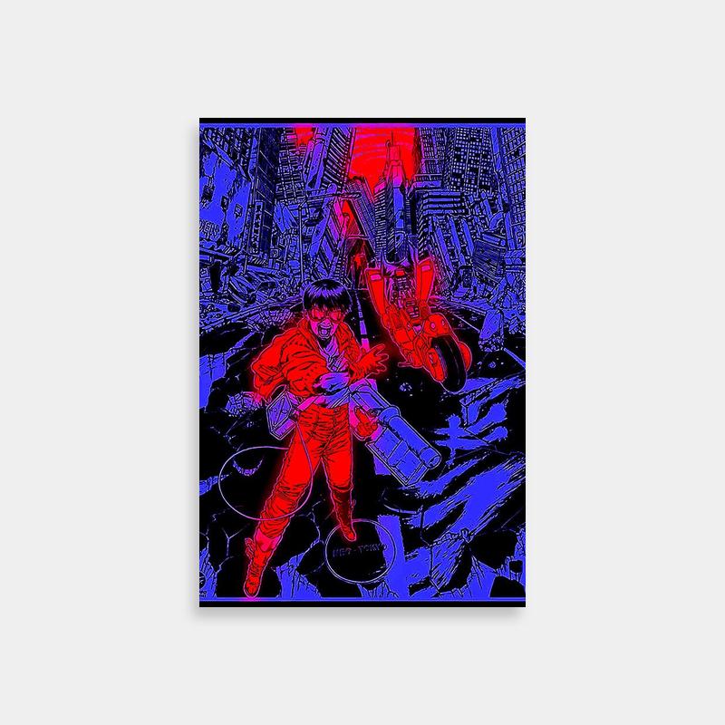 Kaneda Drumming Poster - Akira Anime Art