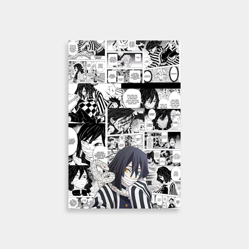 Obanai Iguro Anime Poster - Comic Wall Background