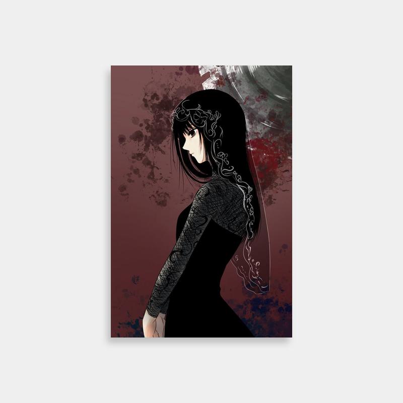Osaragi Sakamoto Days Red and Gray Background Poster