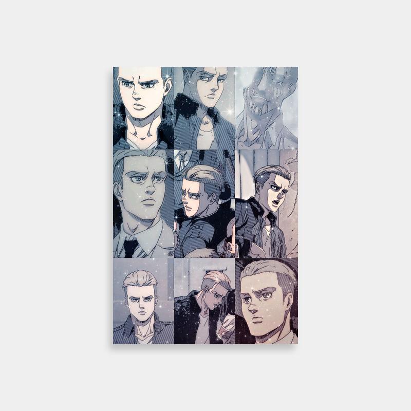 Black & White Porco Galliard Attack on Titan Expression Art