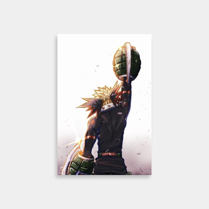Katsuki Bakugo My Hero Academia Poster - Dynamic Action Pose