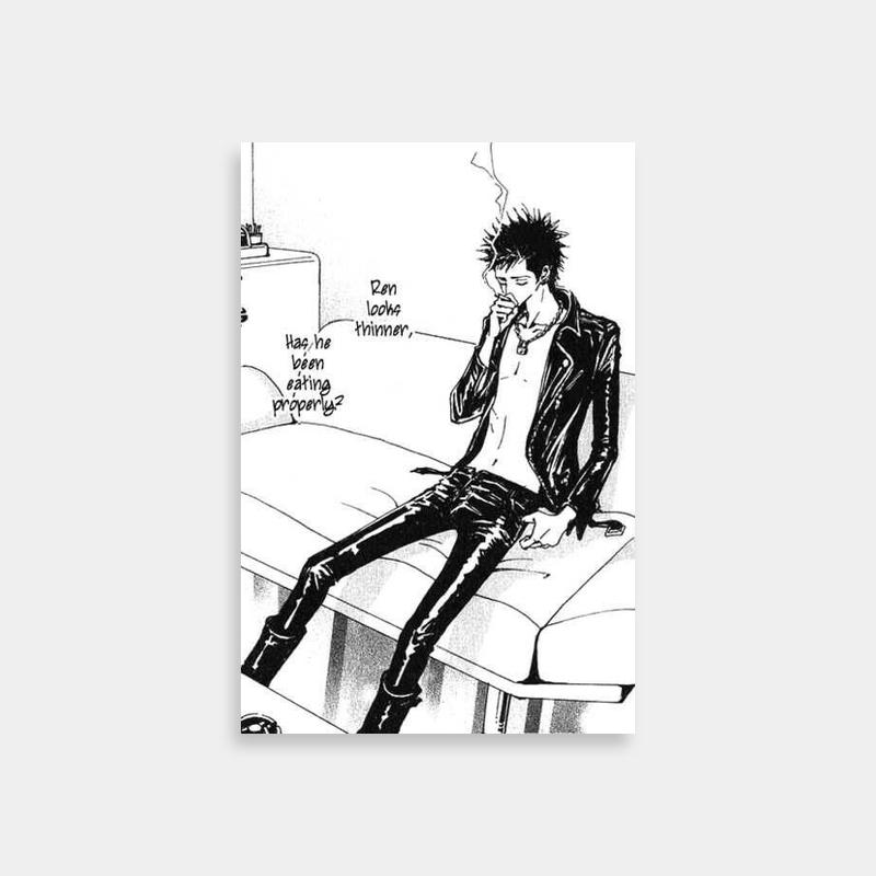 Ren Honjo Nana Poster - Man Sitting on Couch Art