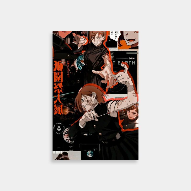 Nobara Kugisaki Jujutsu Kaisen Group Scene Anime Poster
