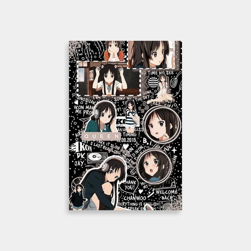 Mio Akiyama K-On Anime Expressions Poster