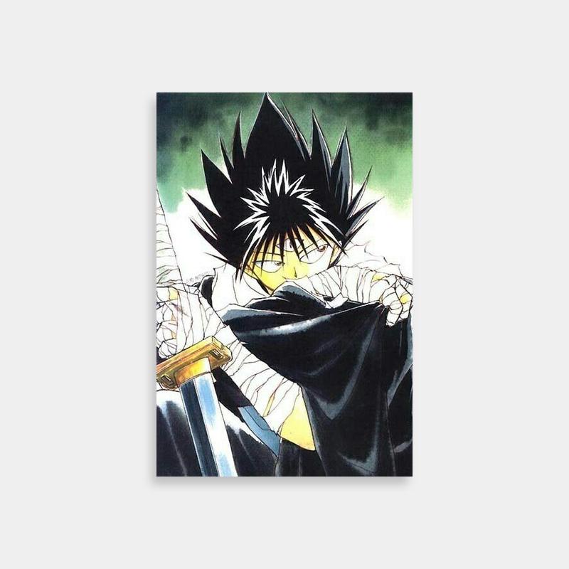Hiei Yu Yu Hakusho Dual Swords Poster - Black-Haired Warrior
