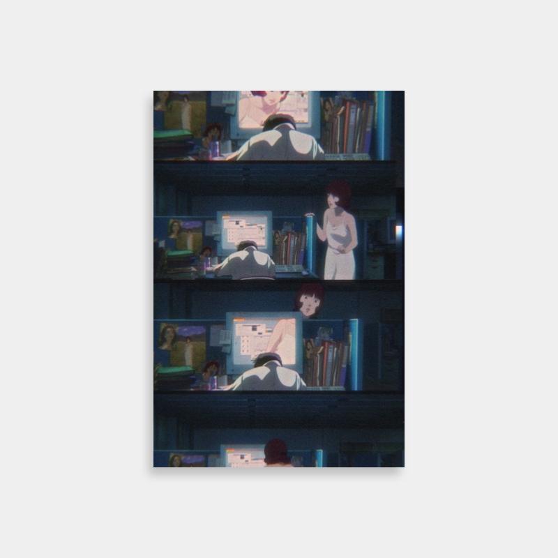 Paprika Anime Poster - Bookshelves & Cartoon Characters at Computers