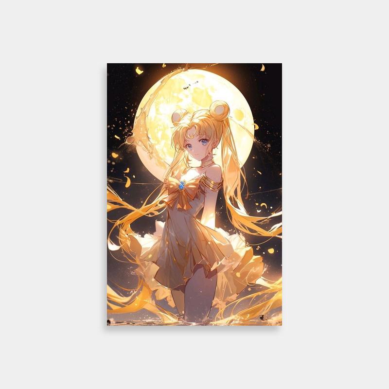 Usagi Tsukino Sailor Moon Poster - Blonde Anime Girl Art