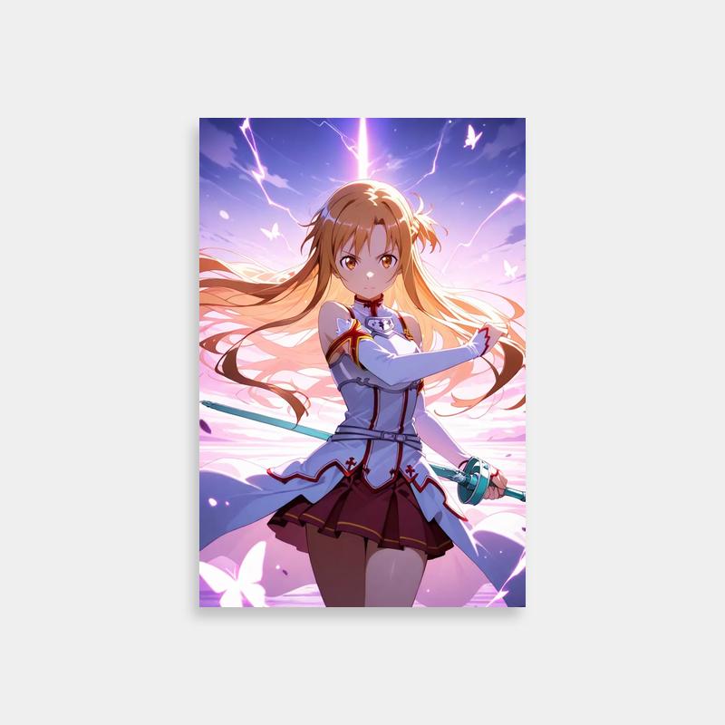 Asuna Sword Art Online AI Art Poster - High Quality Anime Wall Decor