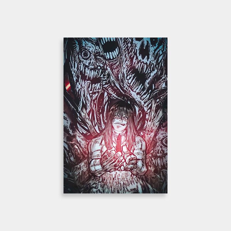 Mahito Jujutsu Kaisen Poster - Surrounded by Monsters Art