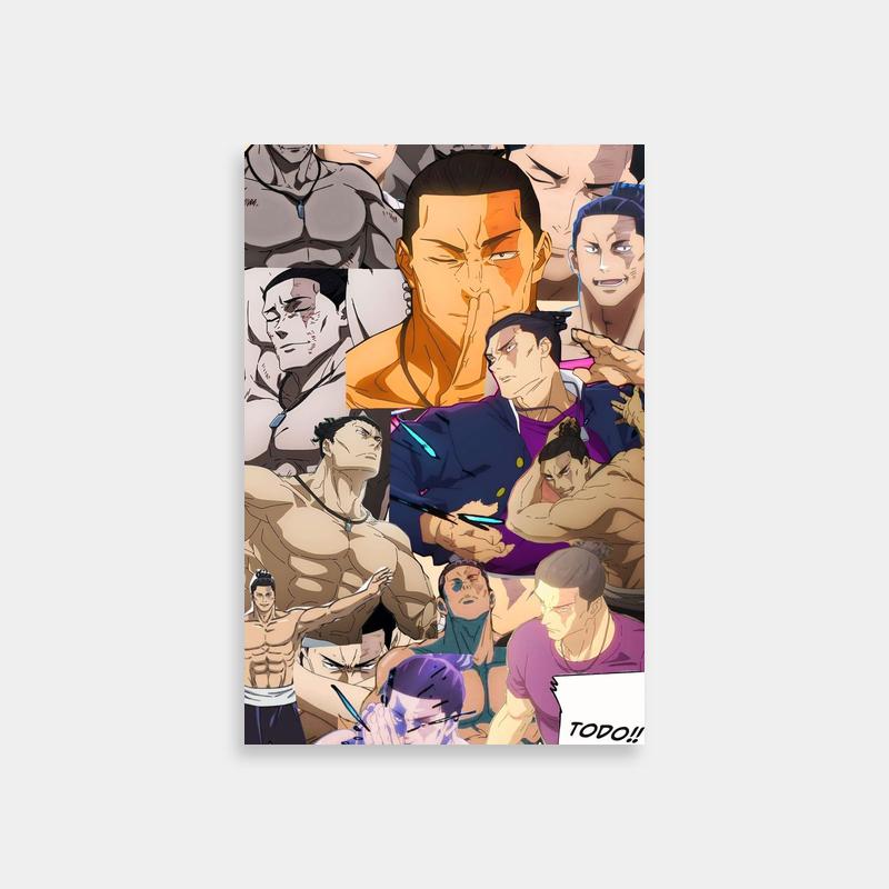 Aoi Todo Jujutsu Kaisen Wall Art - Dynamic Anime Character Group