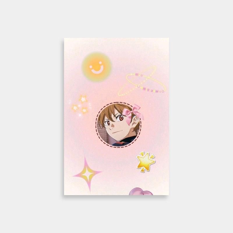 Ryota Watari Your Lie in April Wall Art - Pink-Haired Anime Character with Balloons
