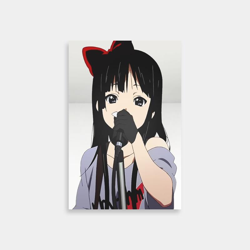 Mio Akiyama K-ON! Anime Poster - Micro Performance Art