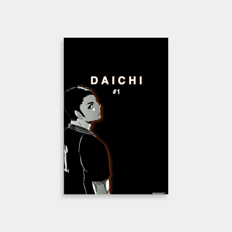 Daichi Sawamura Haikyuu Poster - 'Daichi 1' Anime Character Art