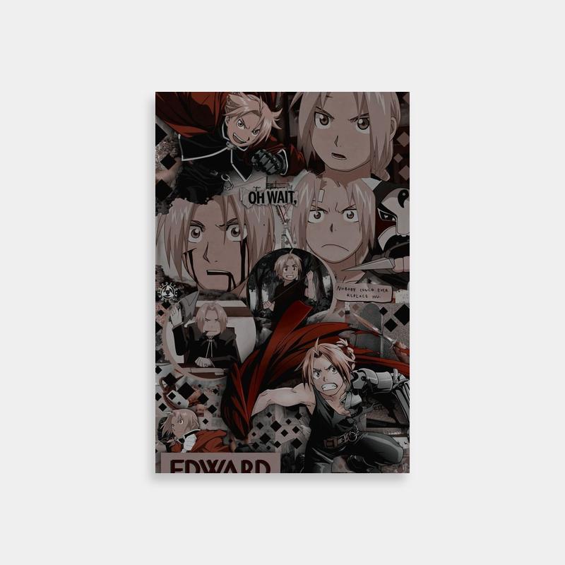 Edward Elric Fullmetal Alchemist Anime Characters Poster