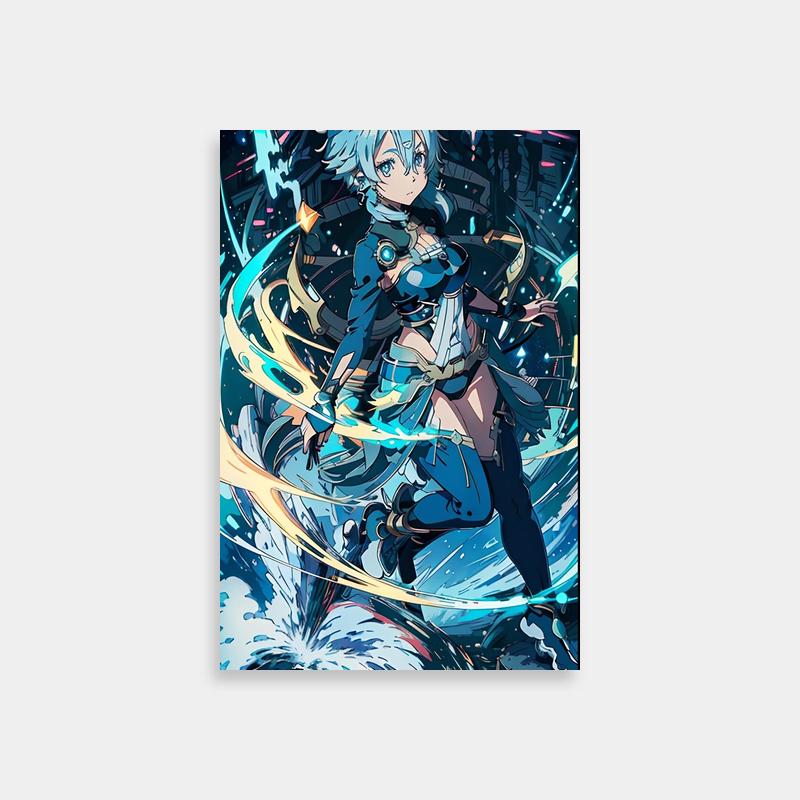 Sword Art Online Sinon Flying Anime Wall Art