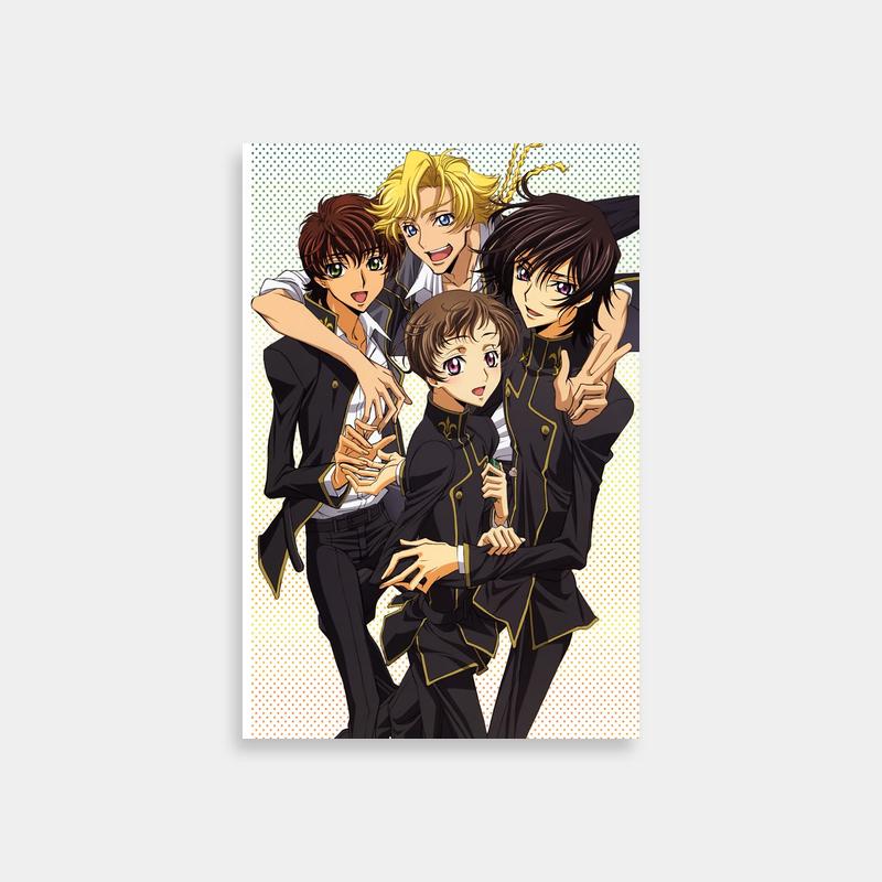Rolo Lamperouge Code Geass Poster - Anime Characters Posing Together