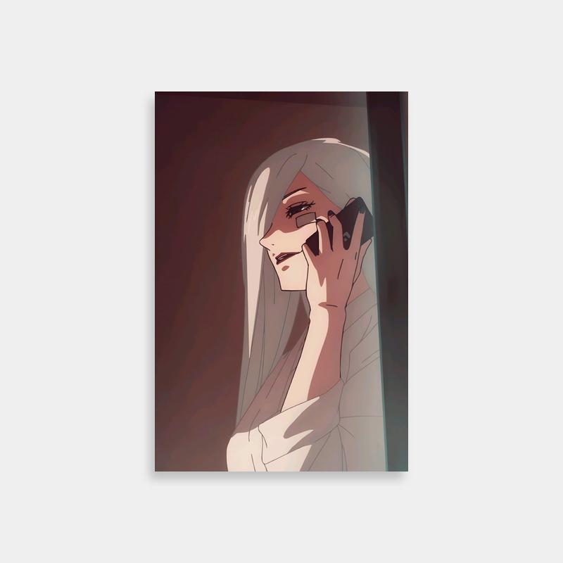 Mei Mei Jujutsu Kaisen Poster - Woman in White Veil on 