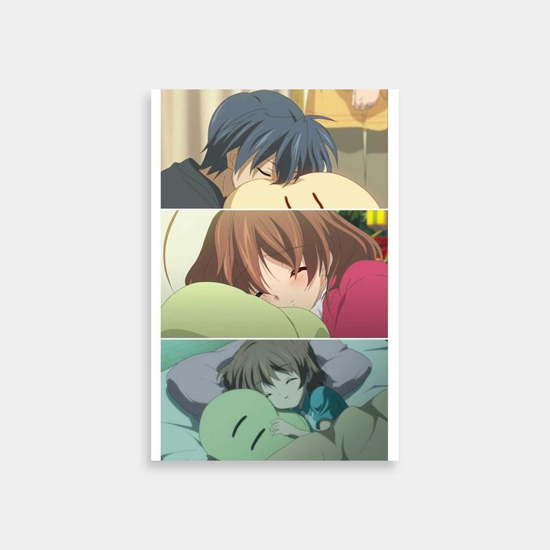 Tomoya Okazaki Clannad Poster - Two Characters Laying in Bed