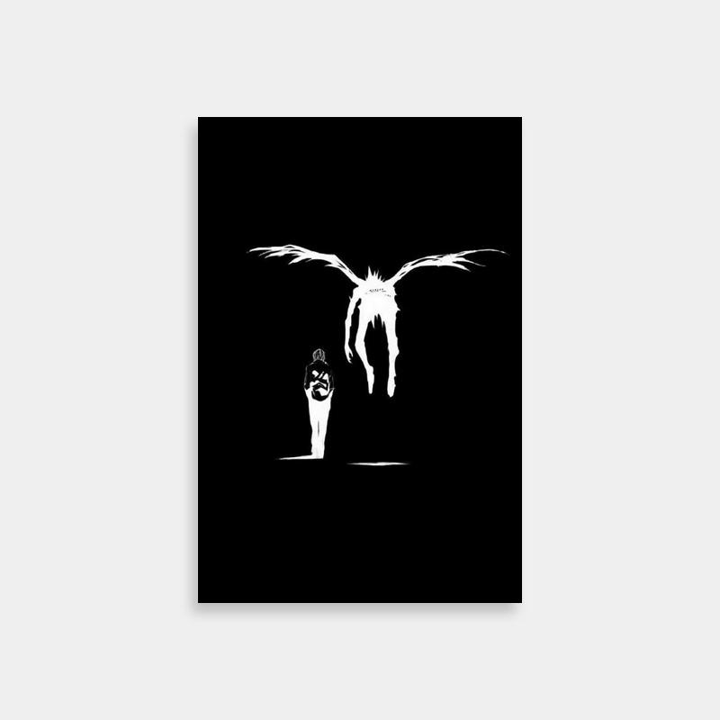 Ryuk Death Note Dark Silhouette Couple Poster