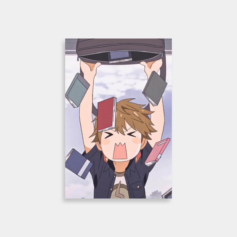 Ryota Watari Your Lie in April Art Print - Anime Character Holding His Head