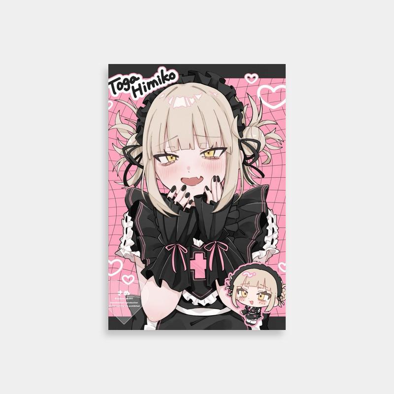 Himiko Toga Black Clothes Anime Poster