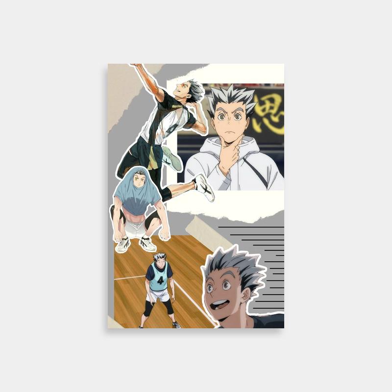 Haikyuu Anime Poster - Bokuto Koutarou Playing Tennis